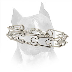 Steel Pinch Amstaff Collar With Evenly Arranged Prongs