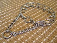 Dog pinch collar made in Germany- prong dog collar - 3.99mm (1/6 inch) link diameter