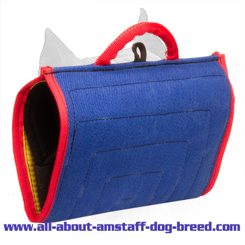 Upgraded Amstaff Bite Builder Made of French Linen - Click Image to Close