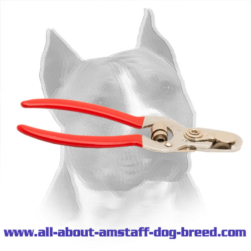 Amstaff Nail Trimmer with Nonslip Vinyl Handles