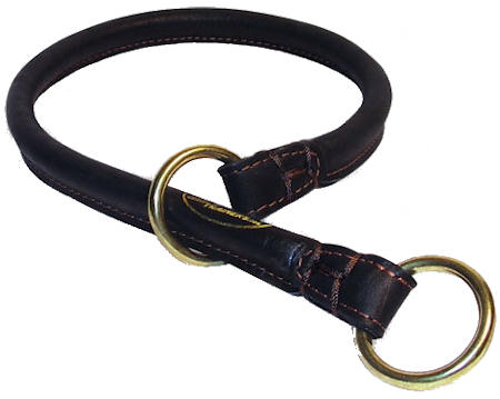 Buy Rolled Leather Dog Collar/Choke Collar for Amstaff