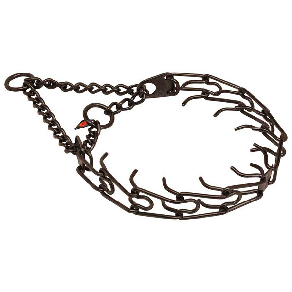 Strong Herm Sprenger Amstaff Pinch Prong Collar of Black Stainless Steel - 2.25 mm (1/11 inch)