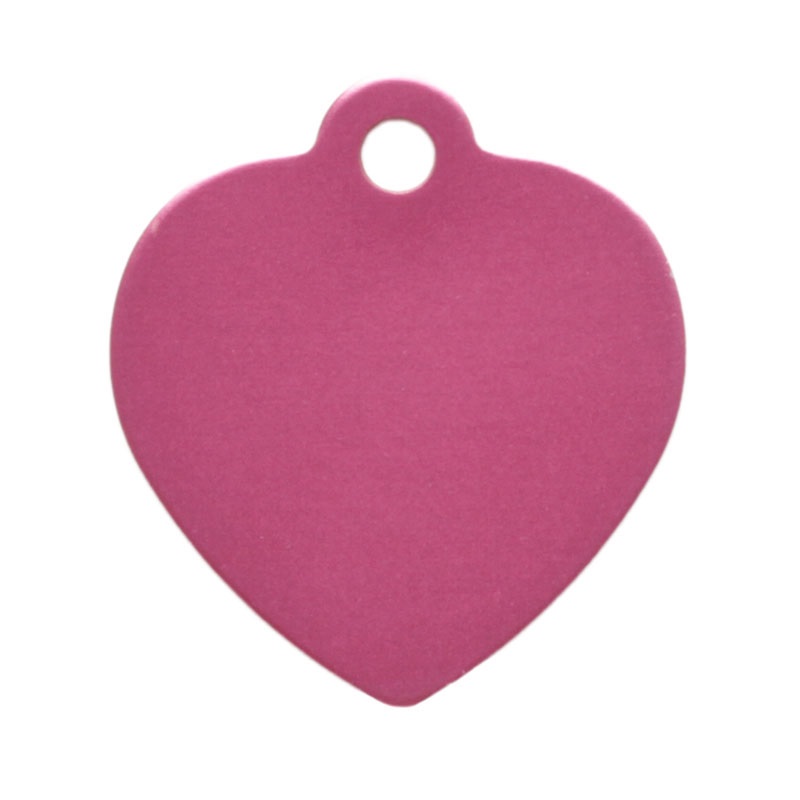 Heart Shaped Personalized Engraving ID tag