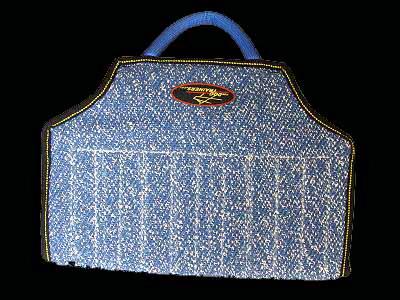 Dog bite developer cuff made of French Linen with handle - Click Image to Close