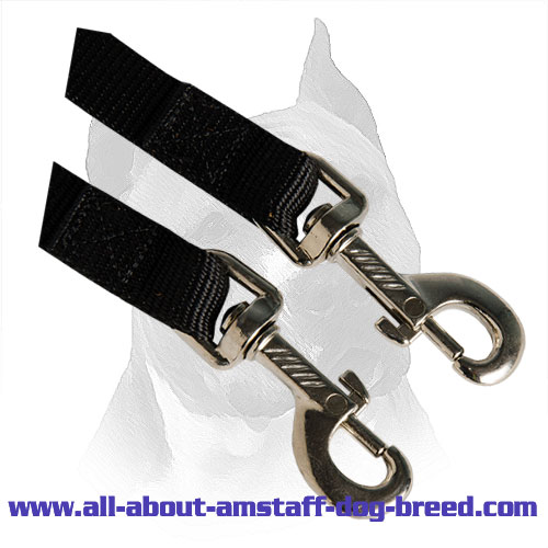 Nickel Snap Hooks of Nylon Amstaff Coupler